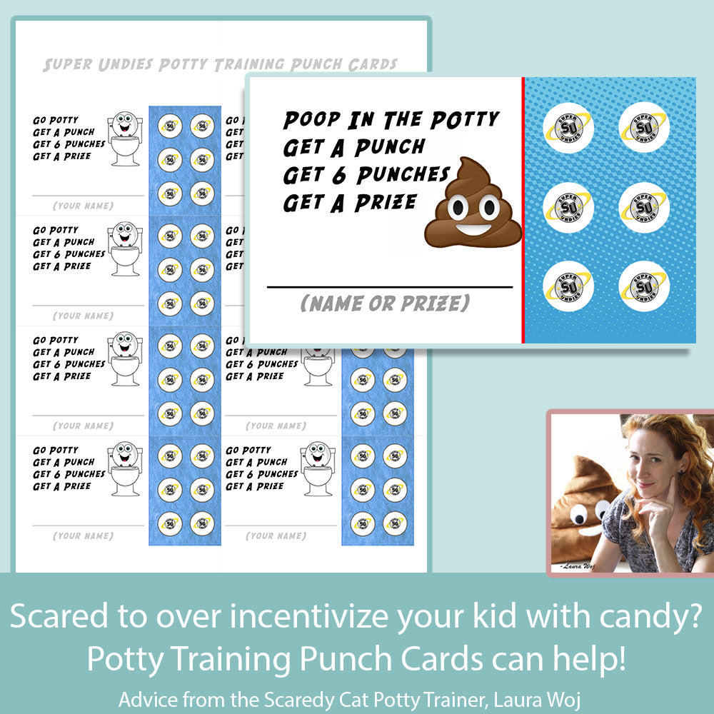 Potty Training Punch Cards – Super Undies
